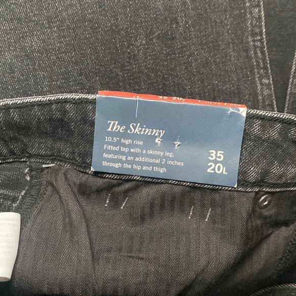 NWT Abercrombie & Fitch LONG The Skinny High Rise Curve Love Slit Ankle - Picture 8 of 10